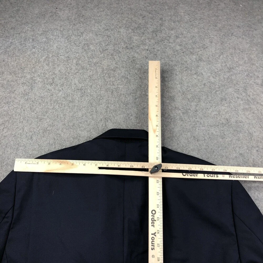 Lauren Ralph Lauren Blazer Mens 40S Navy Blue Wool Gold Button Sport Coat Jacket